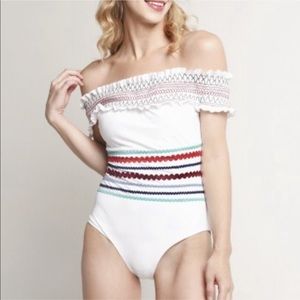 NWT white Red Carter Ipanema one-piece